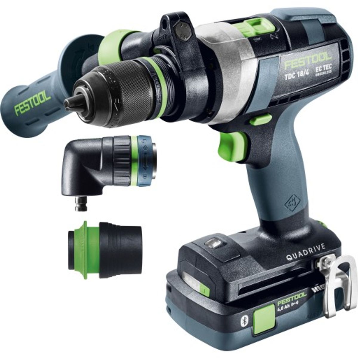 Festool akku bore-/skruemaskine Quadrive TDC 18/4 5,0/4,0 I-Set