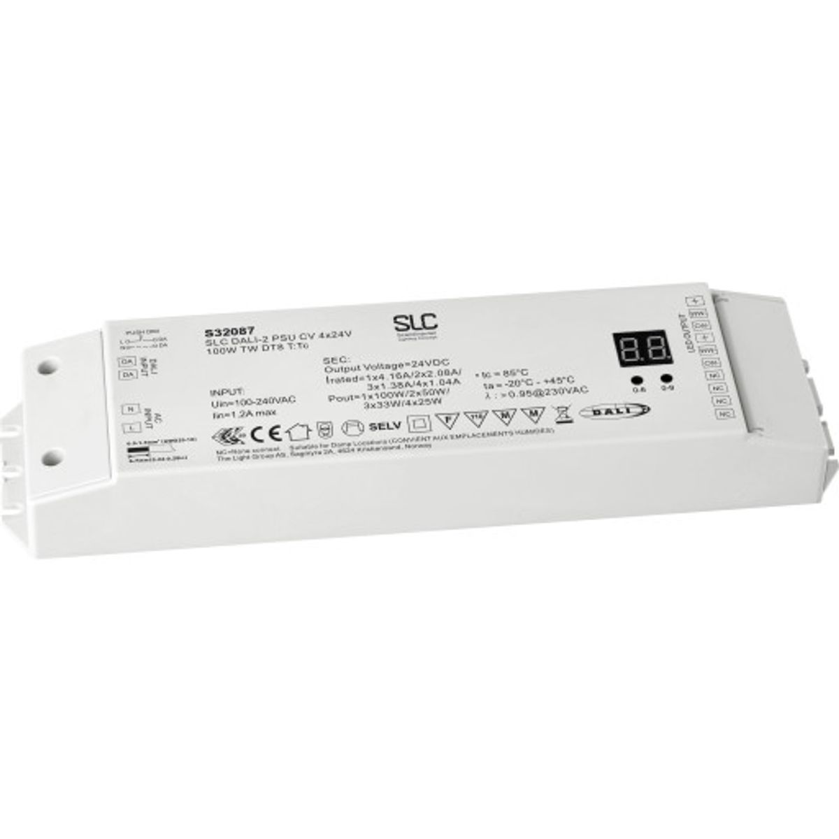 SLC LED driver, 24V, 100W