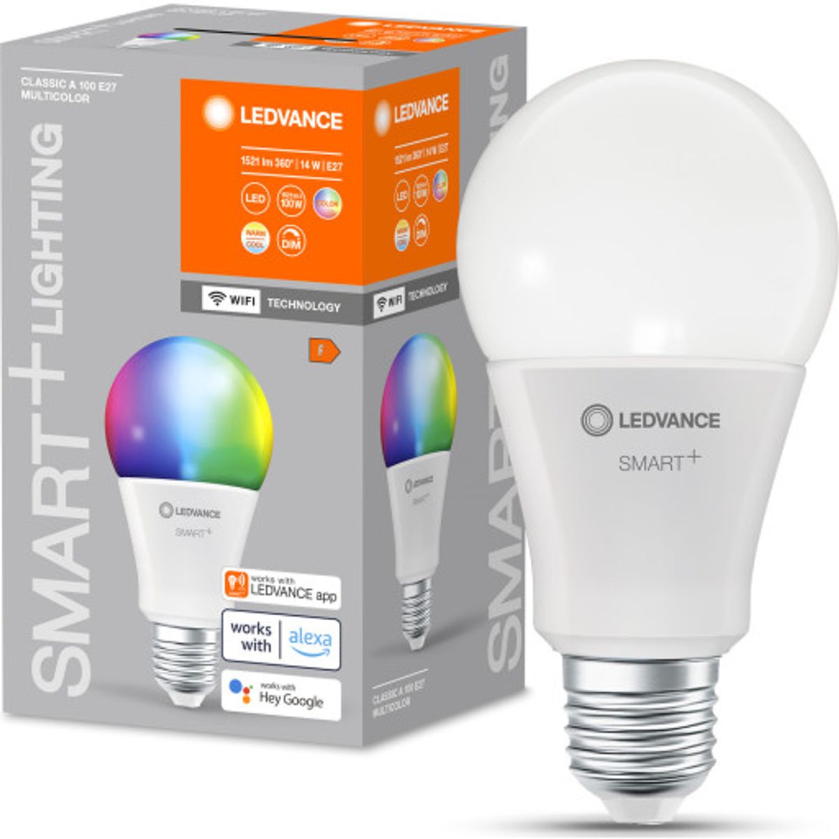 Ledvance Smart+ Wifi E27 standardpære, 2700K-6500K, 14W