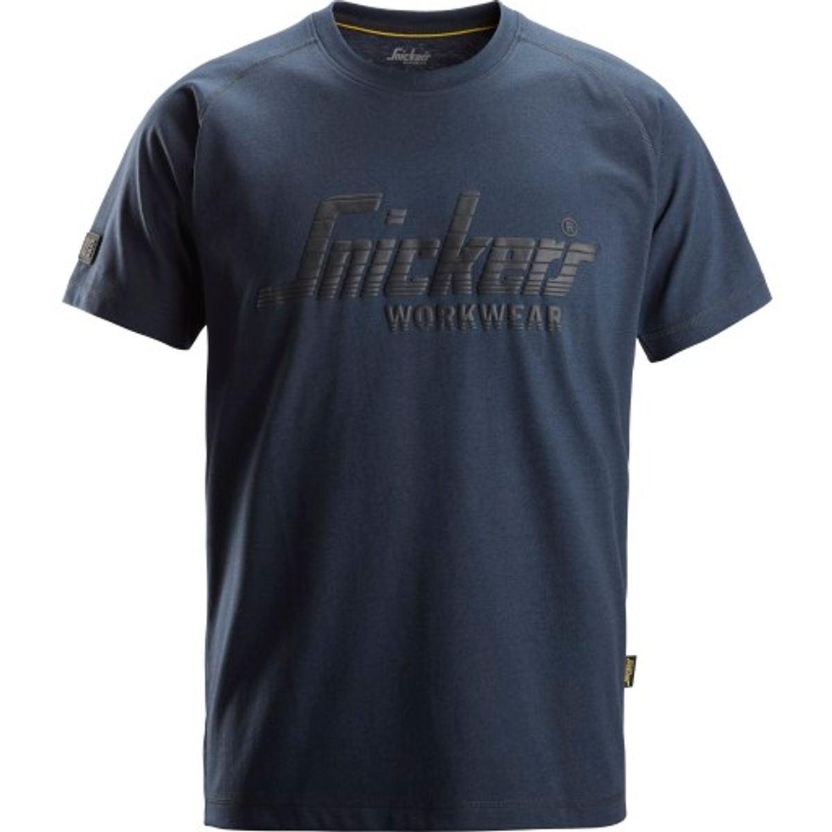 Snickers T-shirt 2590 med logo, navy, str. XS