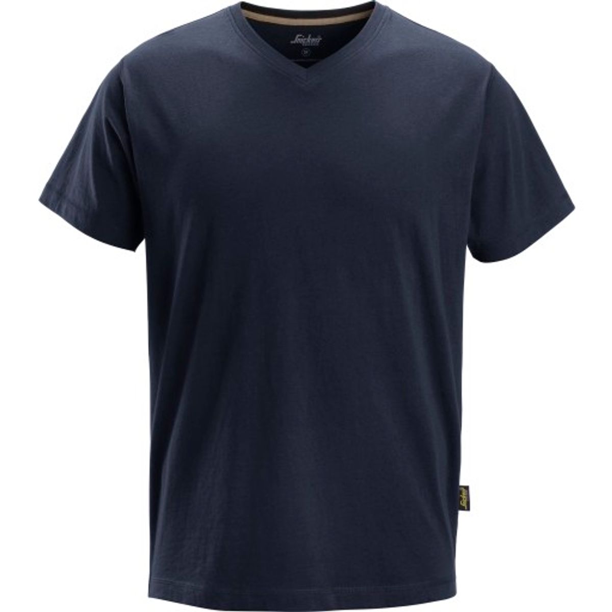 Snickers T-shirt 2512 med V-hals, navy, str. 2XL