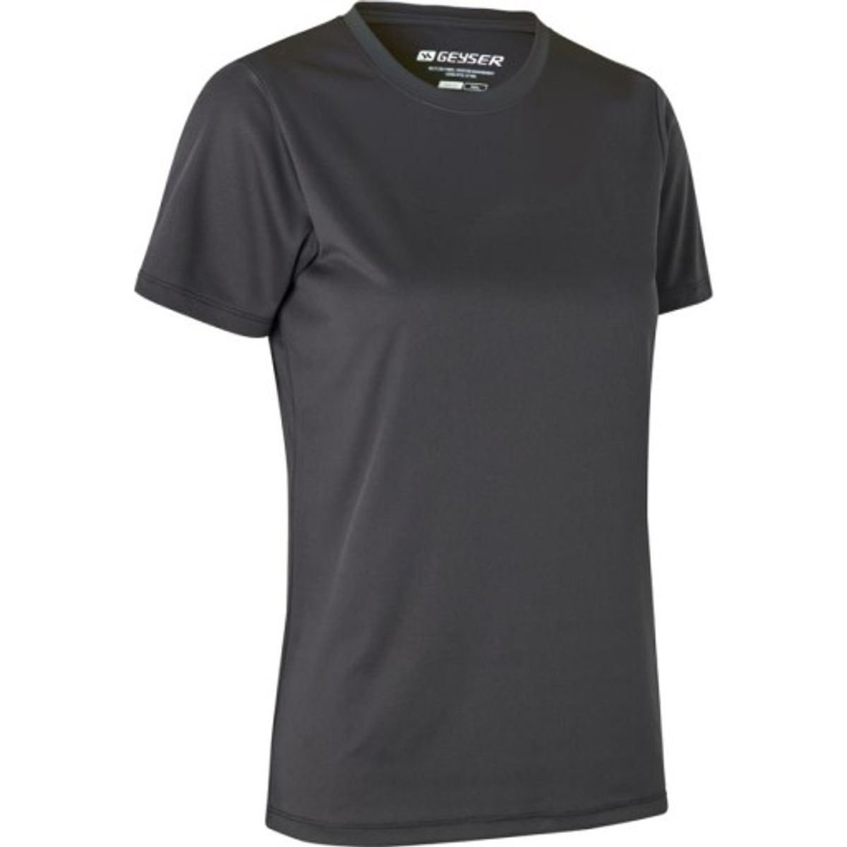 GEYSER Interlock dame T-shirt G11040, essential, koksgrå, str. S