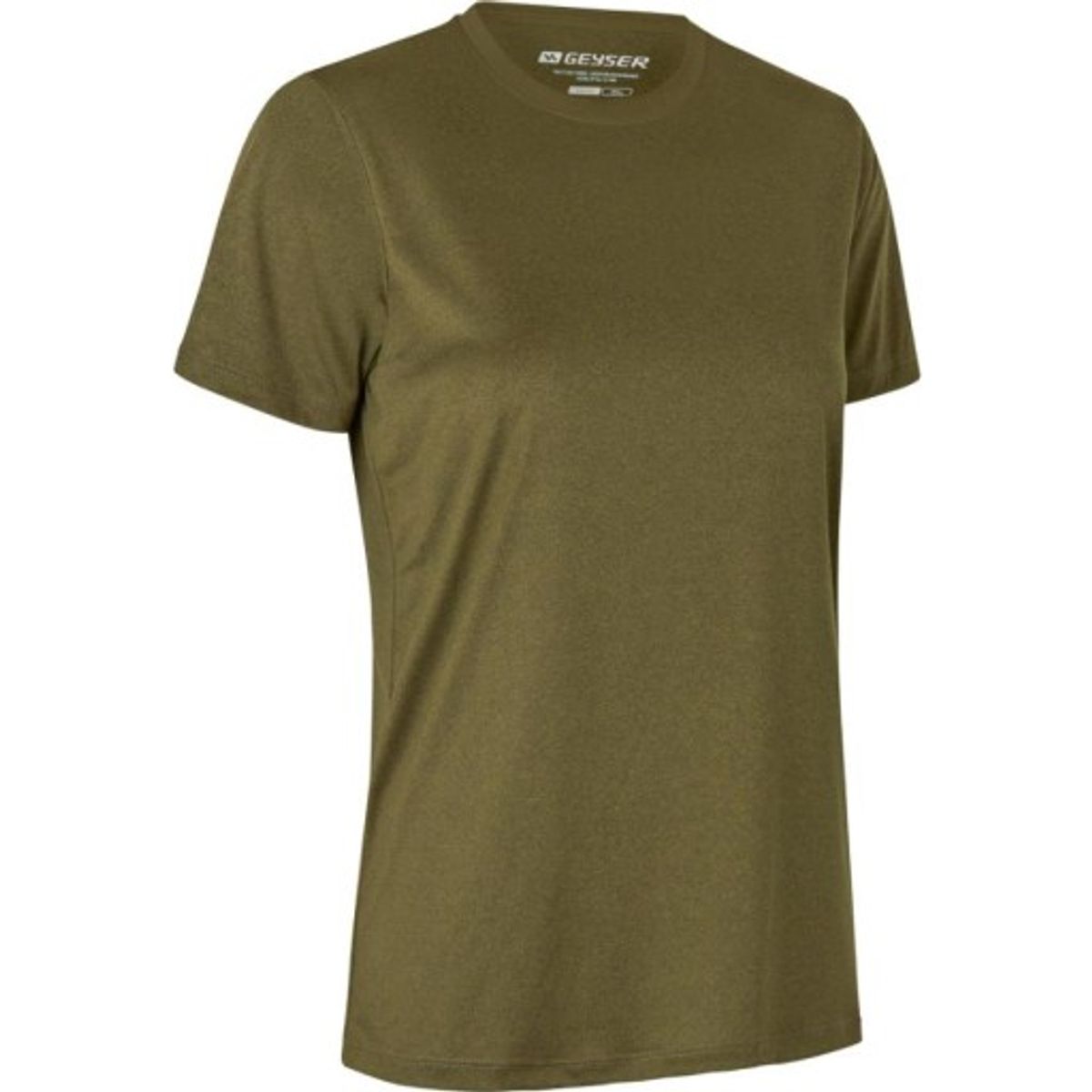 GEYSER Interlock dame T-shirt G11040, essential, oliven, str. S