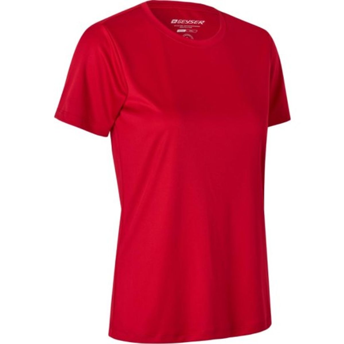 GEYSER Interlock dame T-shirt G11040, essential, rød, str. XL