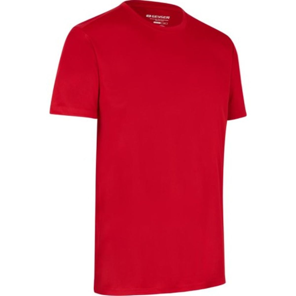 GEYSER Interlock T-shirt G21040, essential, rød, str. M