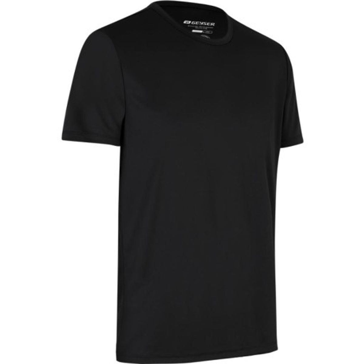 GEYSER Interlock T-shirt G21040, essential, sort, str. L