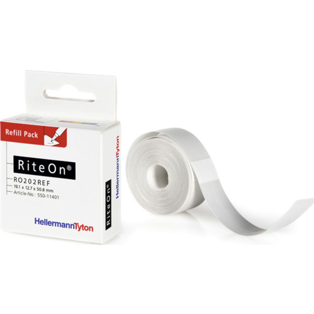 Riteon Refill SPRO201, Label 12,7x38,1 mm, hvid (200 stk)