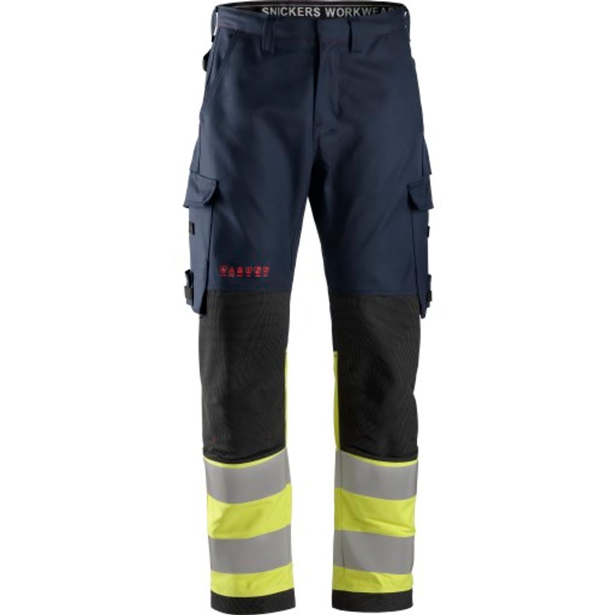 Snickers Protecwork buks 6363 High-Vis kl.1, navy/gul, str. 154