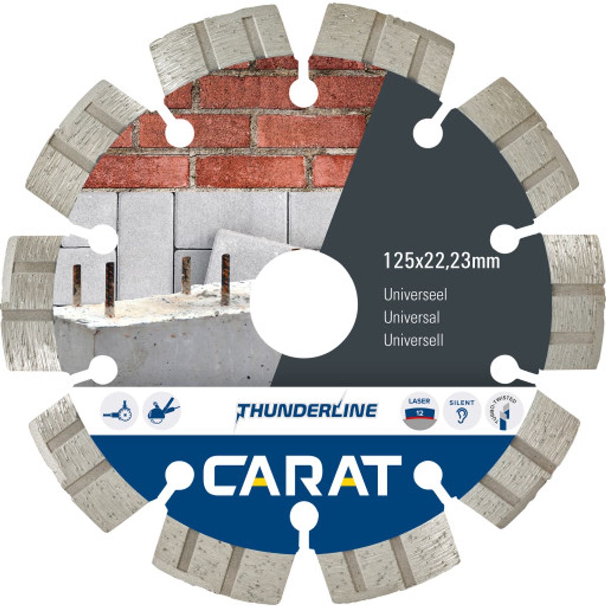 Diamantklinge THUNDERLINE CEB-TT, Ø125/22,2 mm