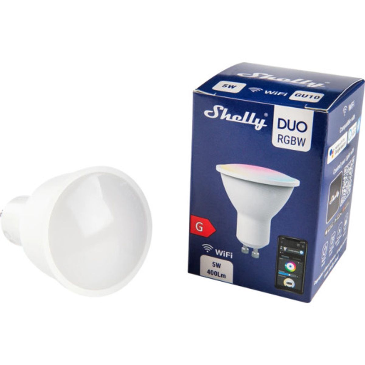 Shelly Duo GU10 RGBW WiFi smartlyskilde