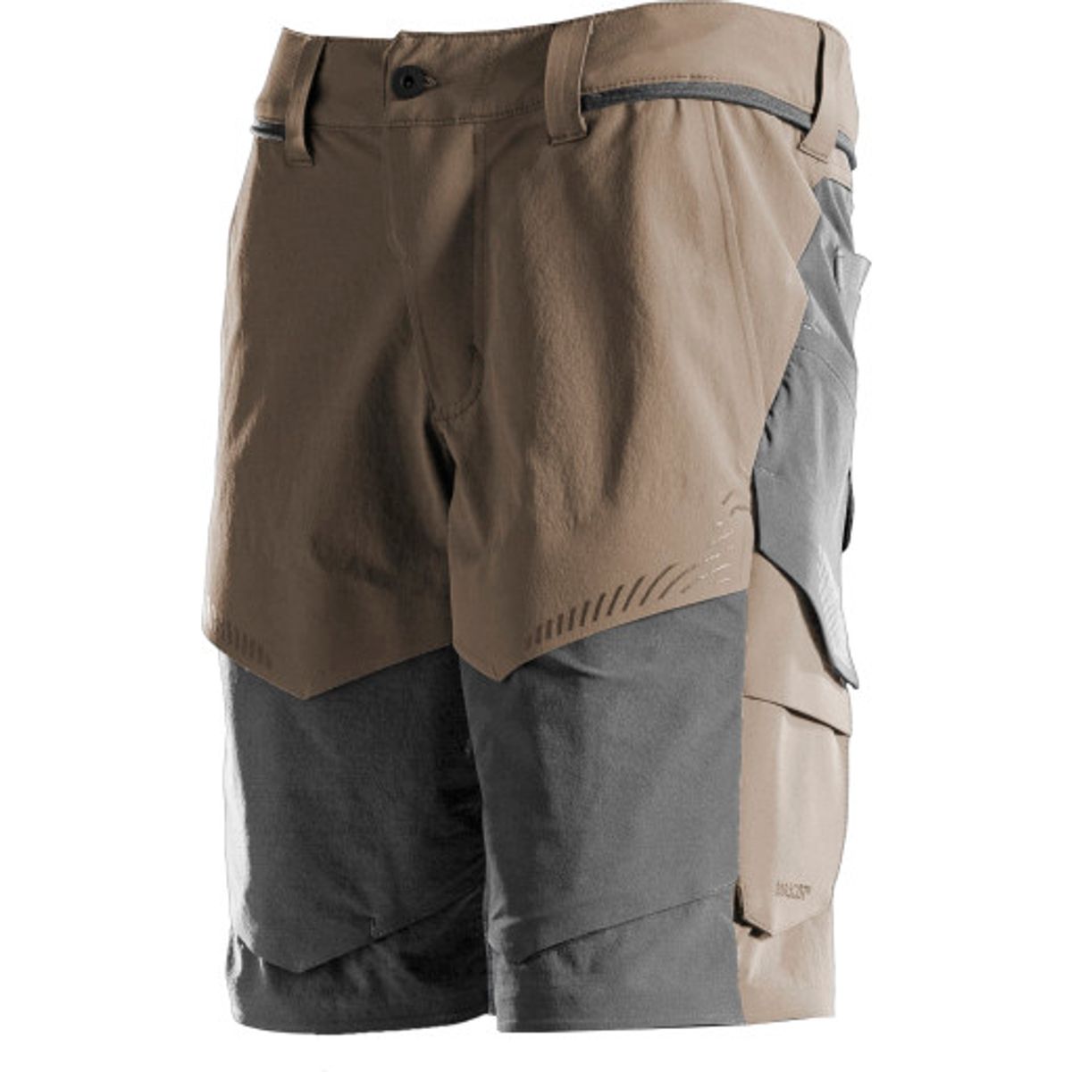 Mascot shorts 22149-605, mørk sand/stengrå, længde 29 str. C54