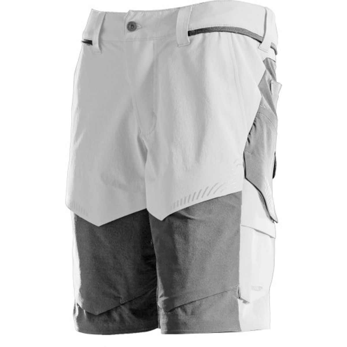 Mascot shorts 22149-605, stretch, hvid/stengrå, lgd. 29 str. C49