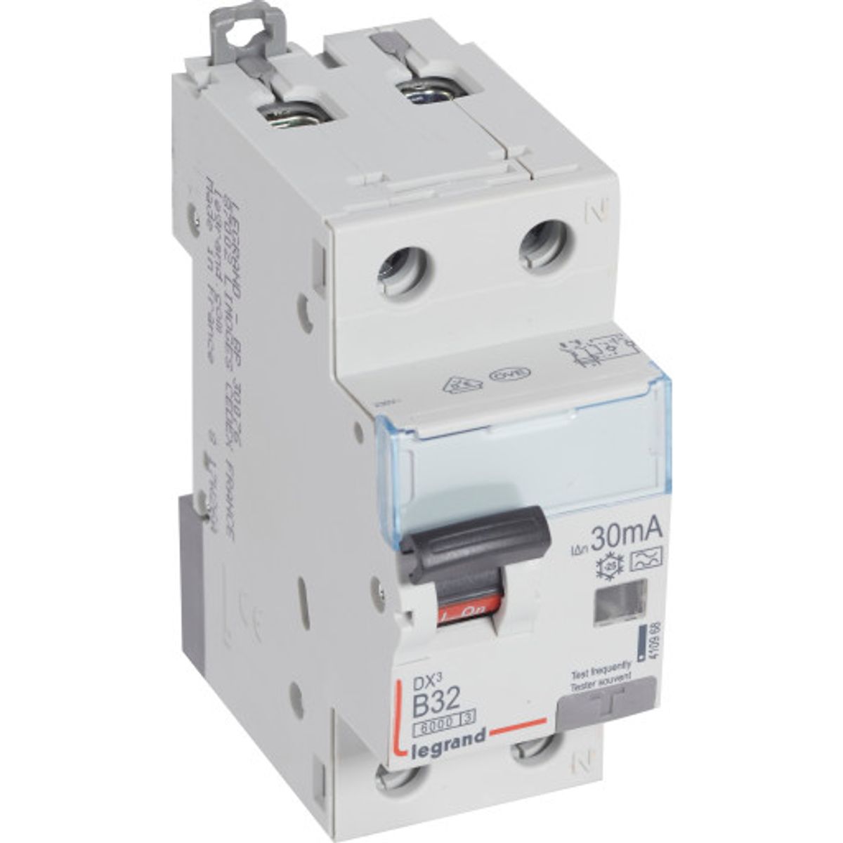 DX3 kombiafbryder HPFI RCBO B 32A 30mA 2P, 6/10kA, 2M, type A