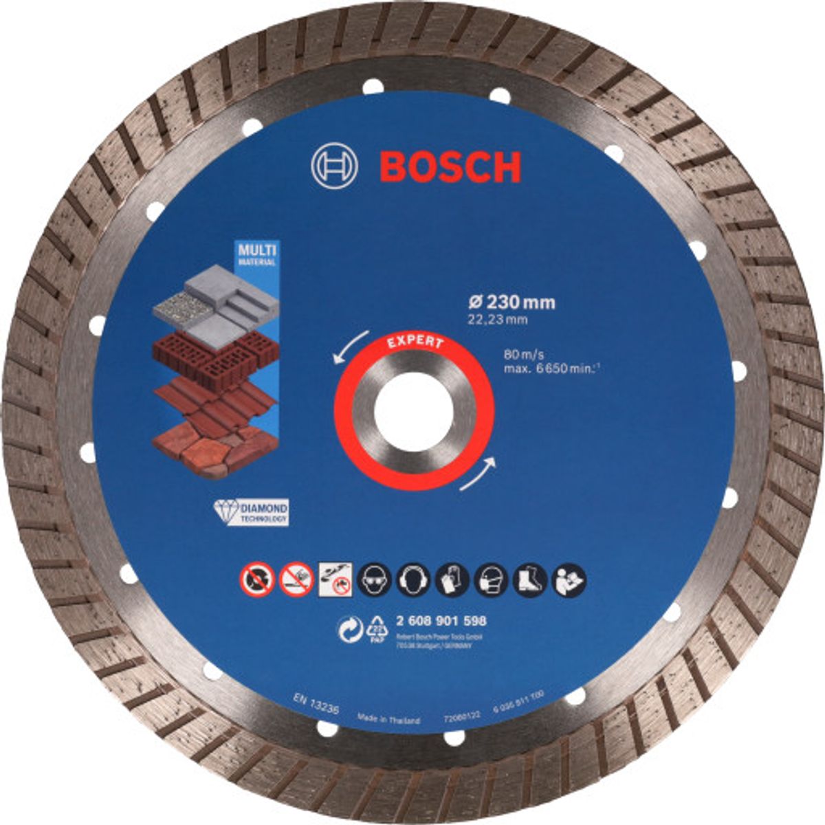 Bosch diamantskæreskive EXPERT Multi Material turbo, 230 mm