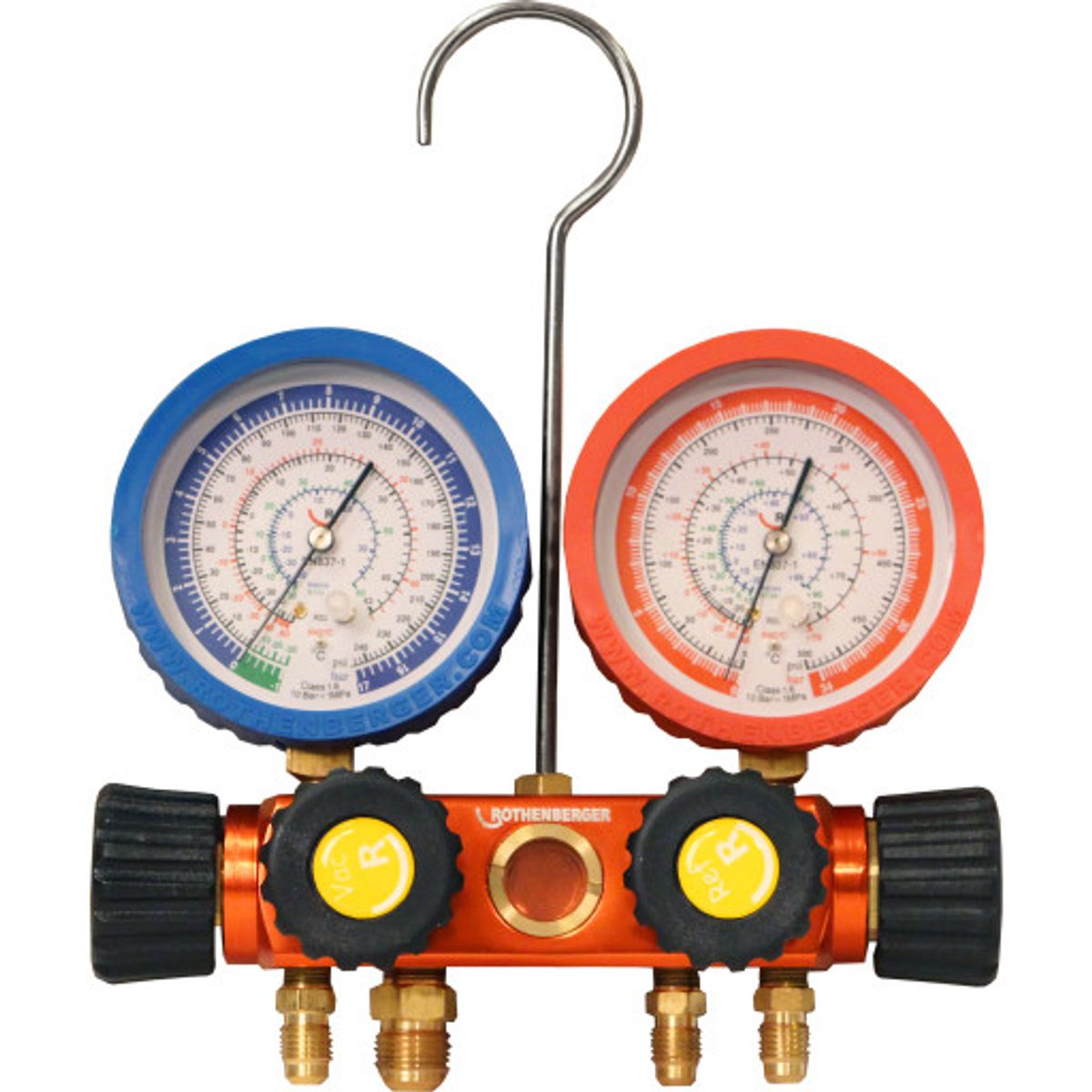 Manometer, analogt 4-vejs, II Plus, R410A-R32