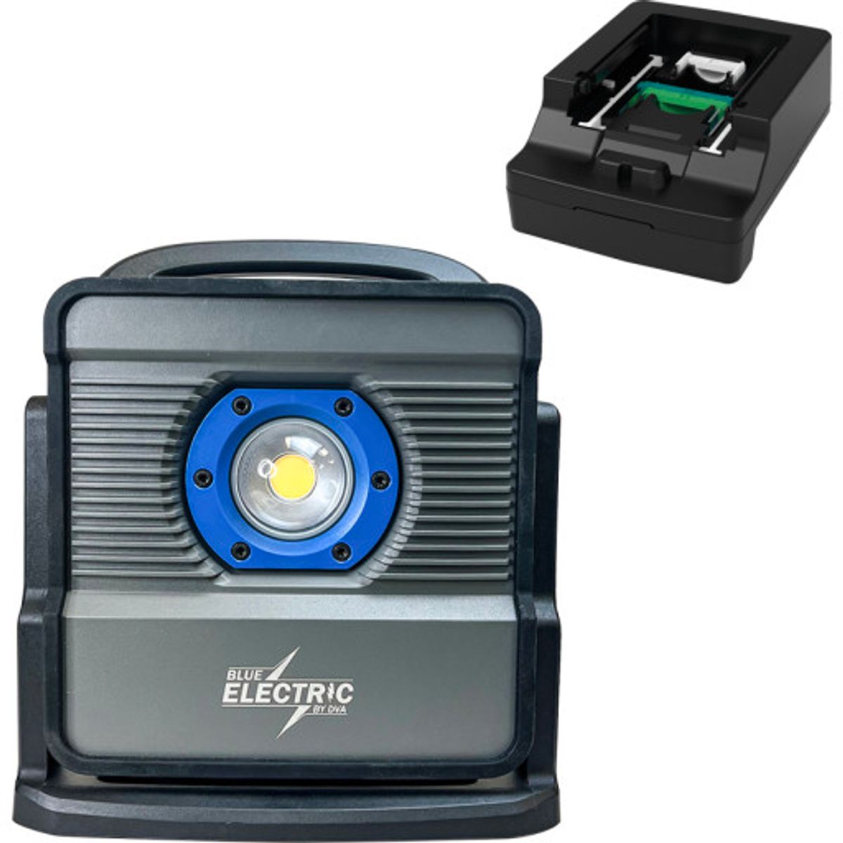 Blue Electric Plus-line arbejdslampe, 40W, sort