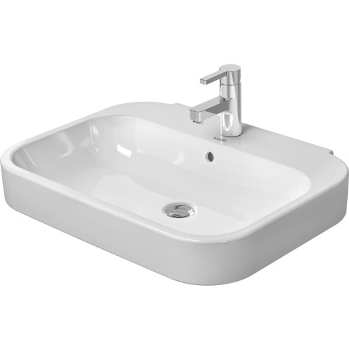 Duravit Happy D.2 håndvask, 65x50 cm, hvid