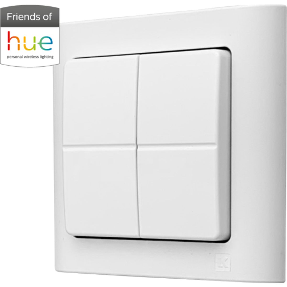 Jumitech 2-tryk for Philips Hue, Zigbee