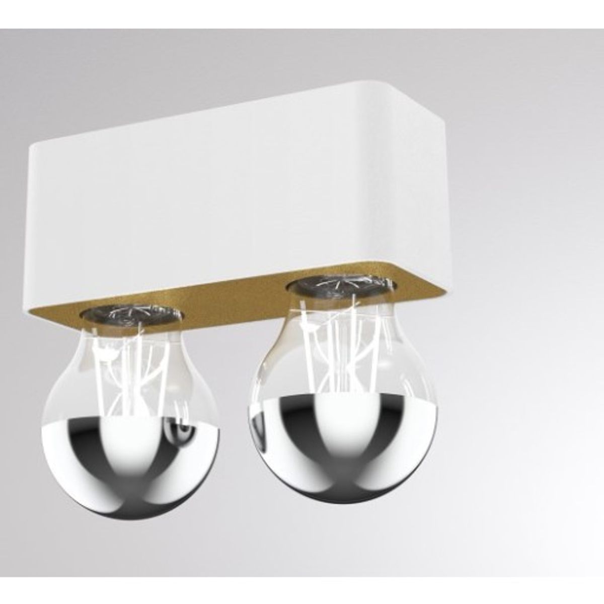 Tupaq SD Væg/loftlampe hvid/guld E27 max 7W LED