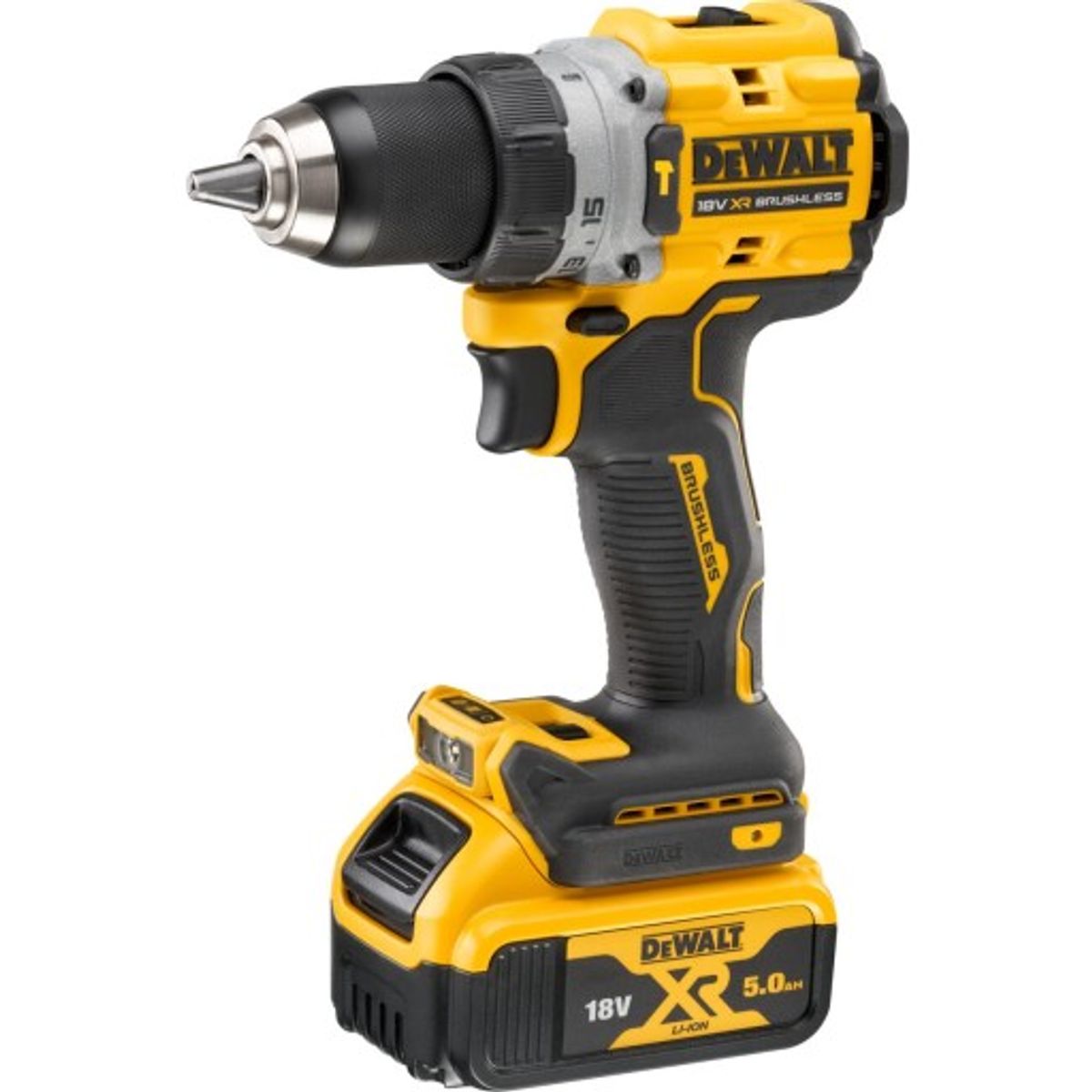 DEWALT 18V XR slagboremaskine DCD805P2T, 2 x 18V/5,0 Ah