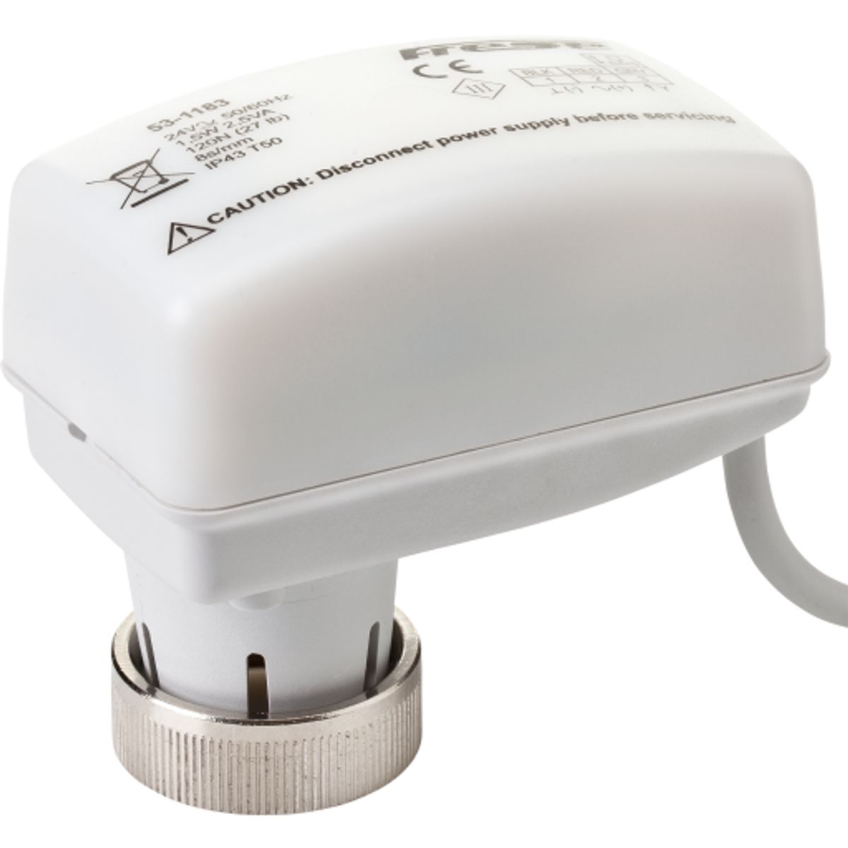 Motorisk aktuator 3-pos med endestop detektion, 230V AC/DC