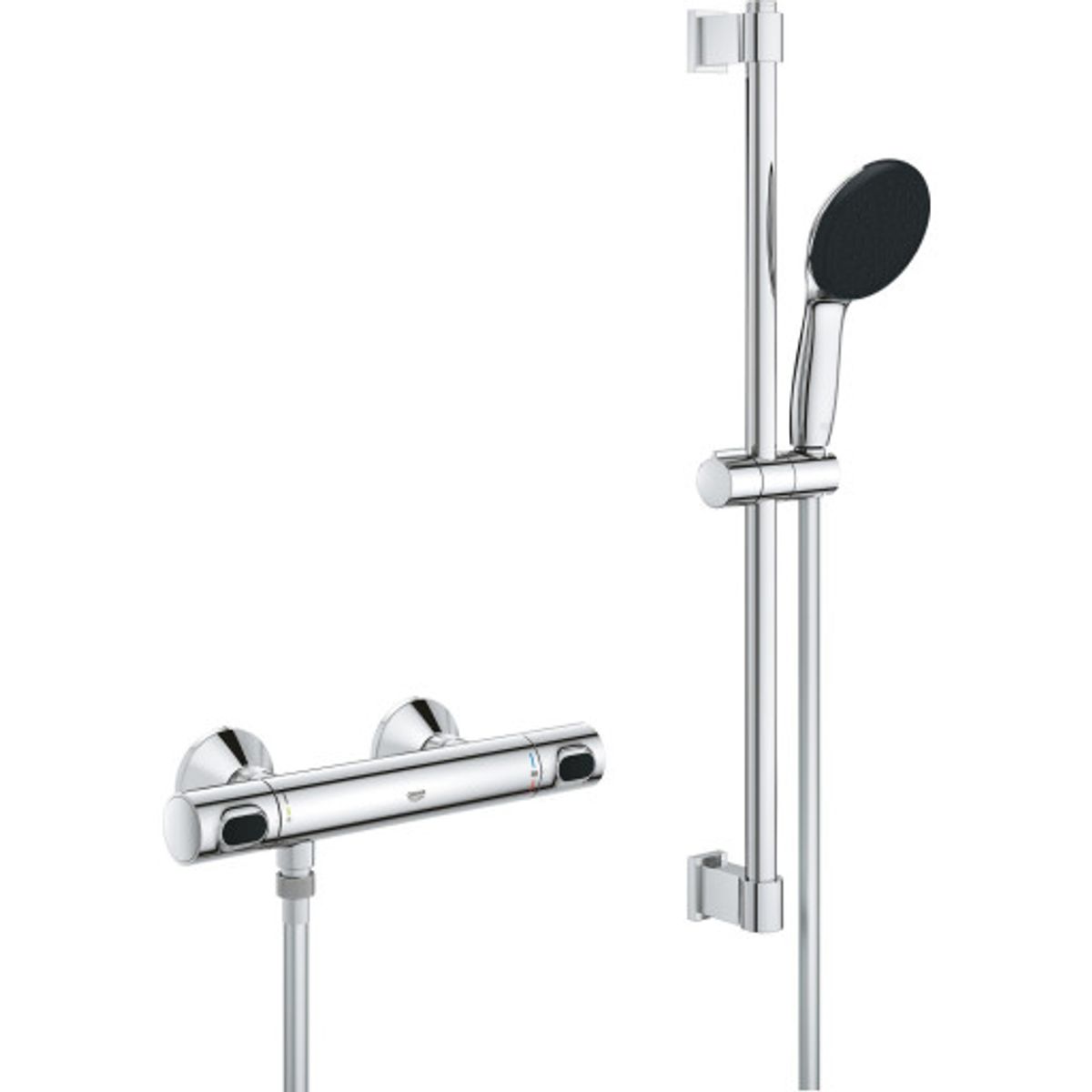 Grohe Precision Flow brusesæt, vandbesparende, krom