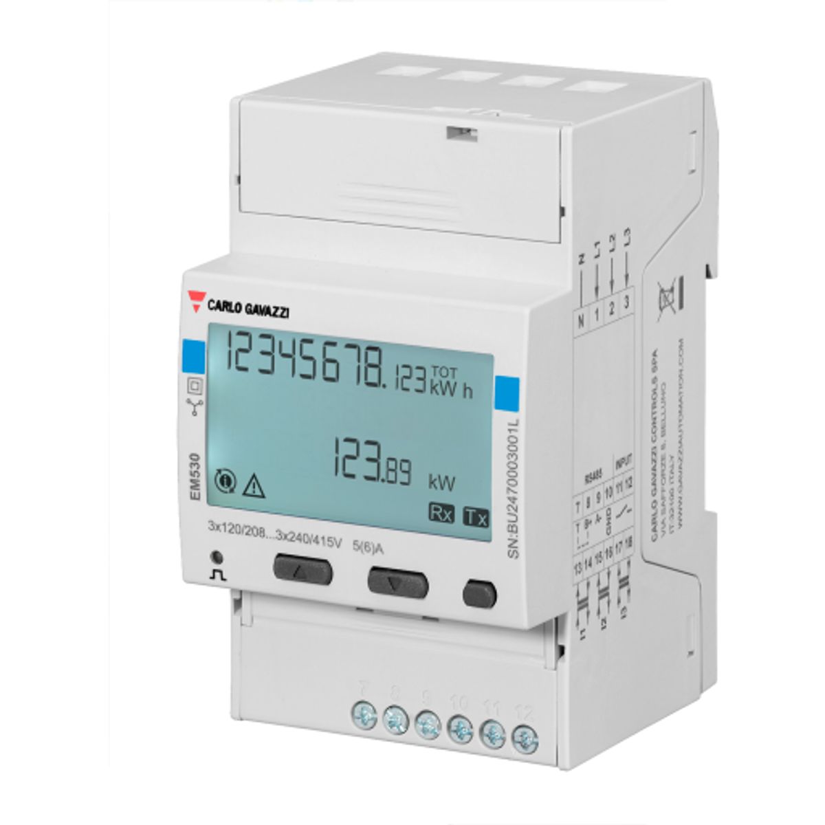 ENERGIMÅLER 3-F MID-B 5A transformer PULS