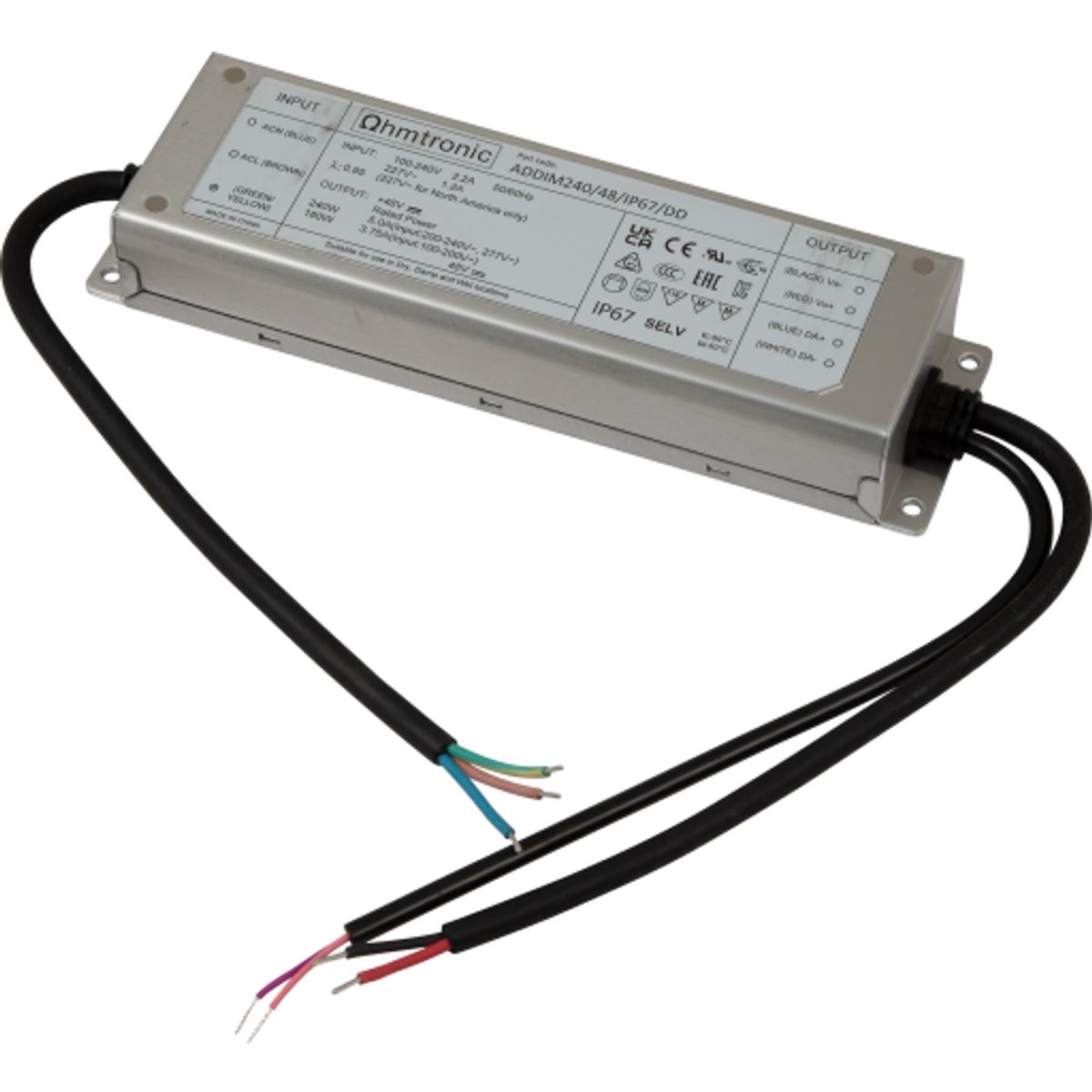 LED Driver 240W Dali 48Vdc IP67