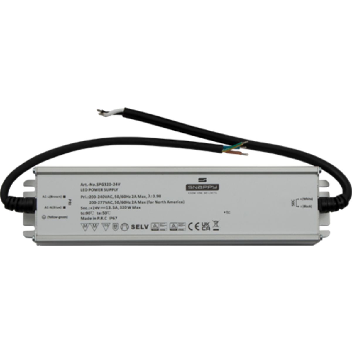 Ansell udendørs LED driver, 24V, 320W