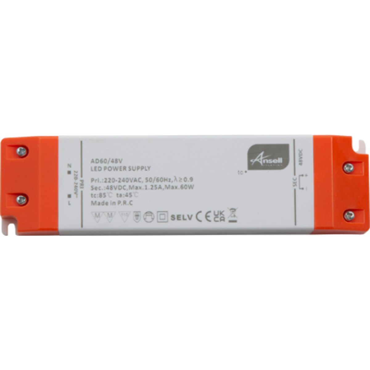 LED Driver 60W 48Vdc IP20