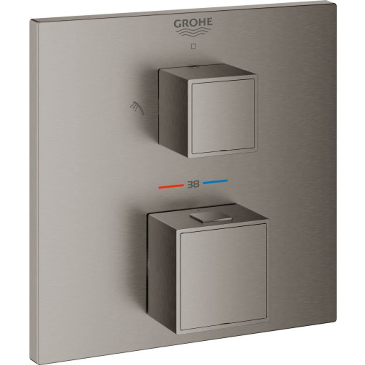 GROHE GROHTHERM CUBE termostatbatteri 158x158mm udv dele t/hoved