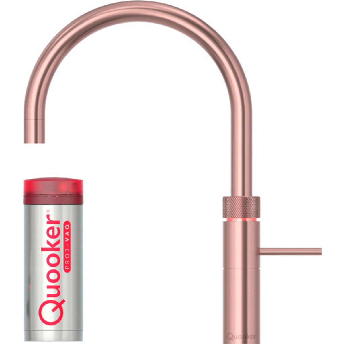 Quooker Fusion Round sæt, 3 liter, rosa kobber