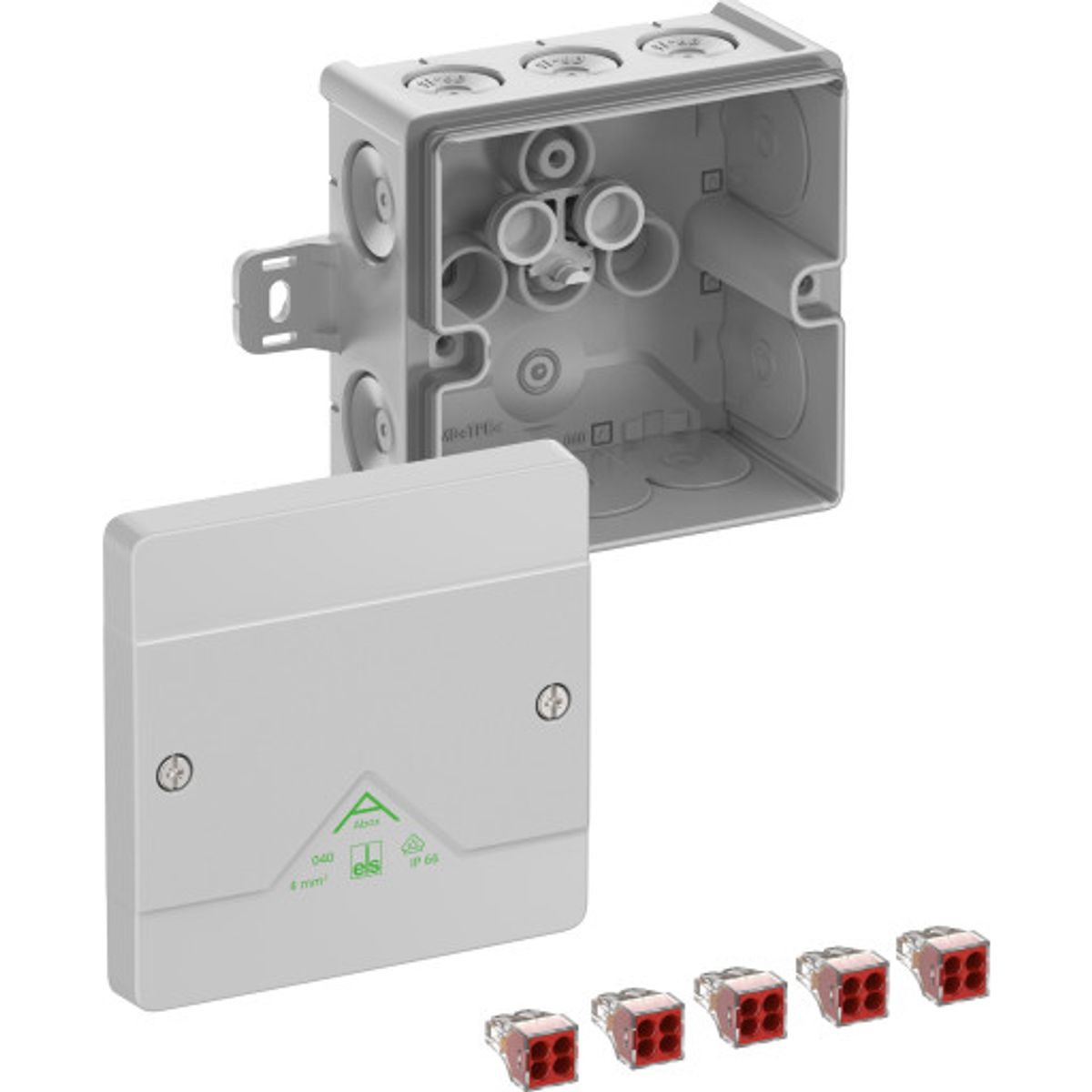 Forgreningsdåse Abox 040 AB-4mm² grå