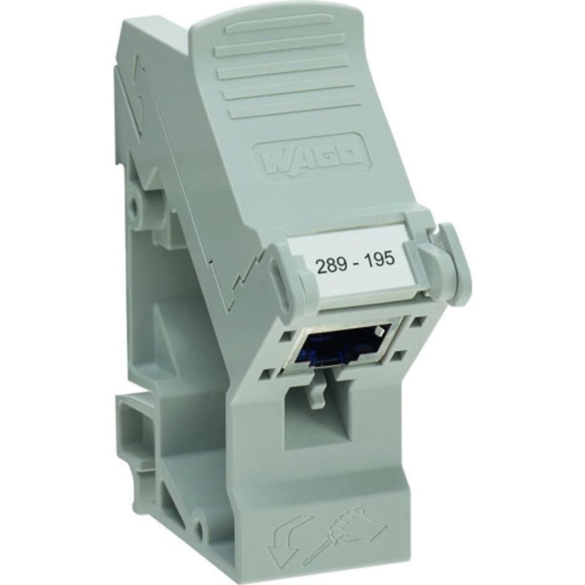 Interfacemodul, RJ45, IDC-tekn. mont. holder; m/skærmstik Kat.6