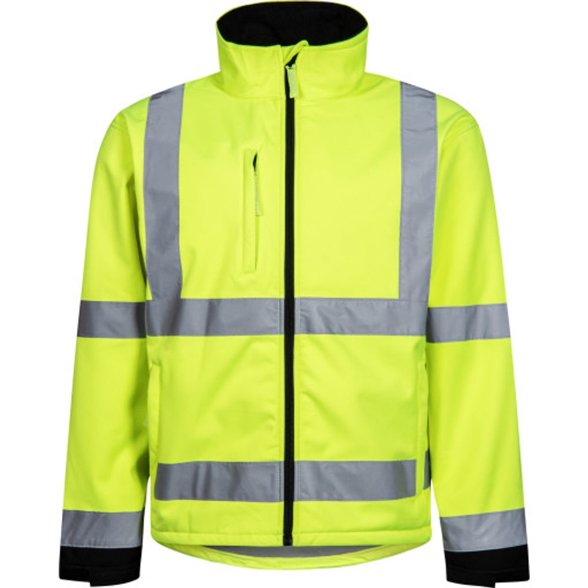 Lyngsøe softshelljakke FOX471, High-Vis kl.3 gul/sort, 2XS