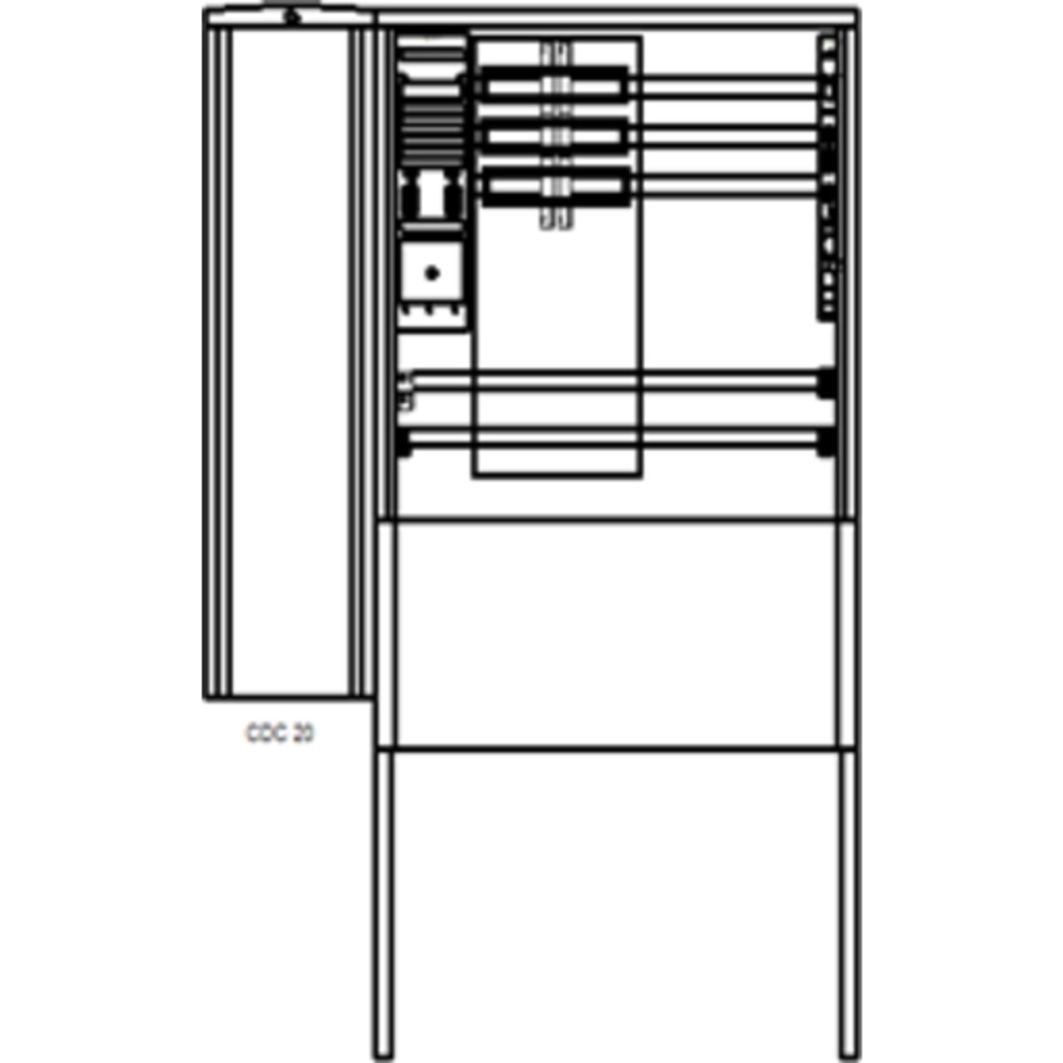 3 stk Skab EV SDC 20/673-2-M for ladestander