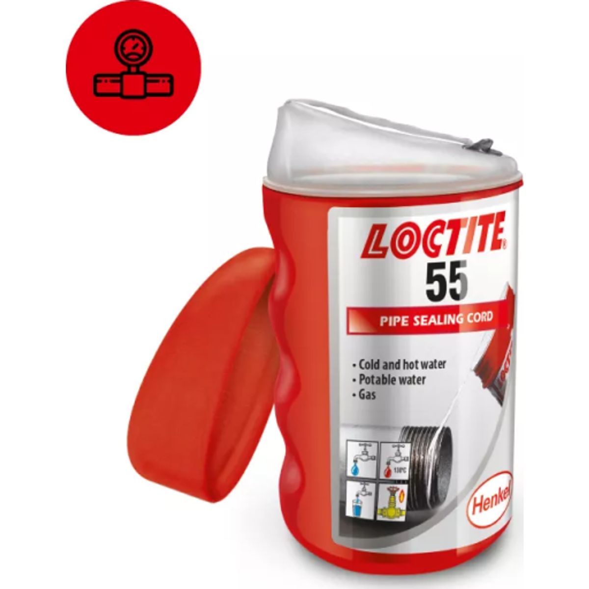 LOCTITE gevindtætningssnor 55, 160 m