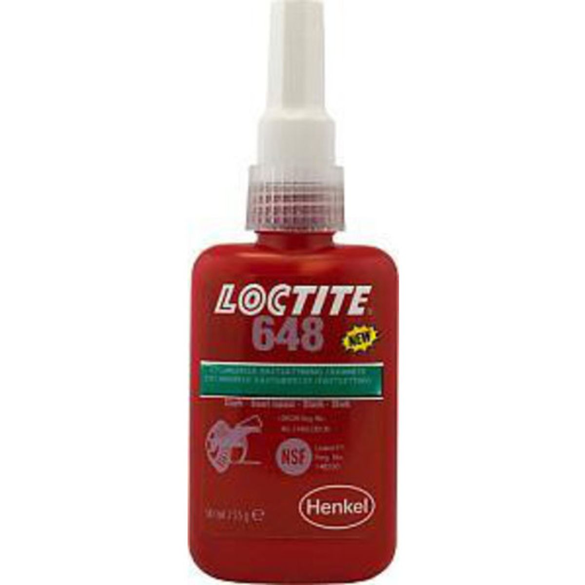 LOCTITE cylindrisk fastgørelse 648, høj styrke, 50 ml