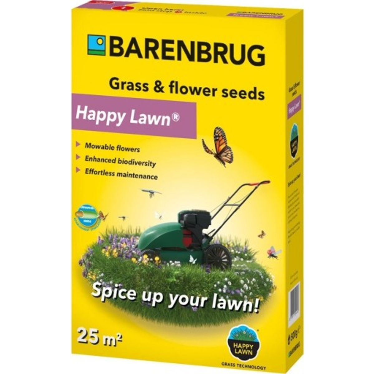 Barenbrug Happy Lawn græsfrø med blomster, 500 g