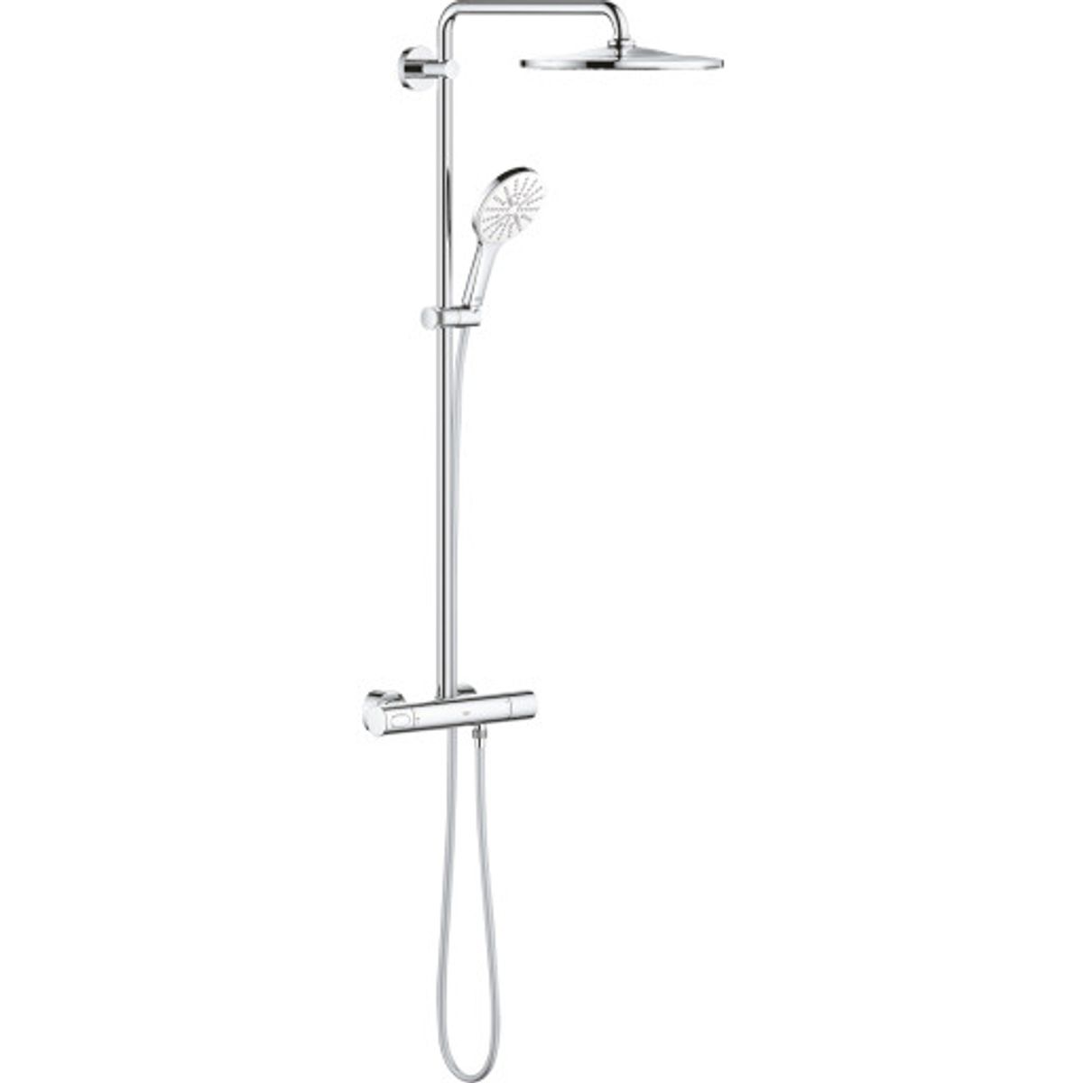 Grohe Rainshower SmartActive 310 brusesæt, vandbesparende, krom/hvid