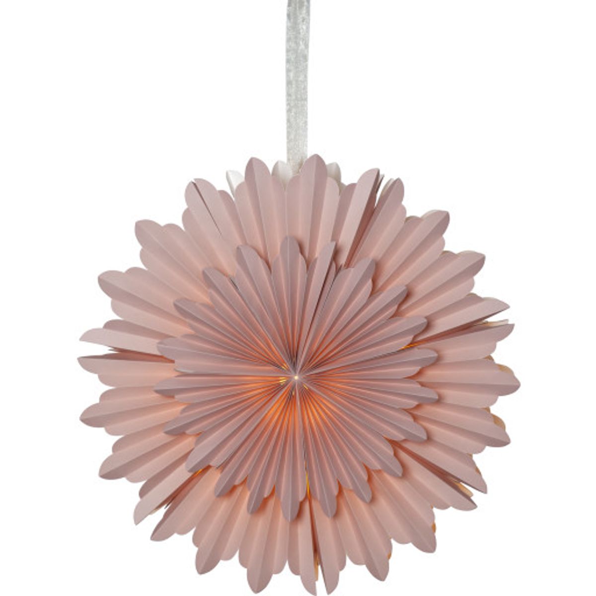 Star Trading Crystal julestjerne med lys, 50 cm, rosa