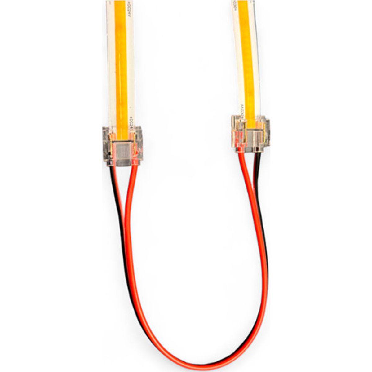 Dobbelt SmartClip til 10mm COB LED Bånd m. 15cm ledning - 5-pak