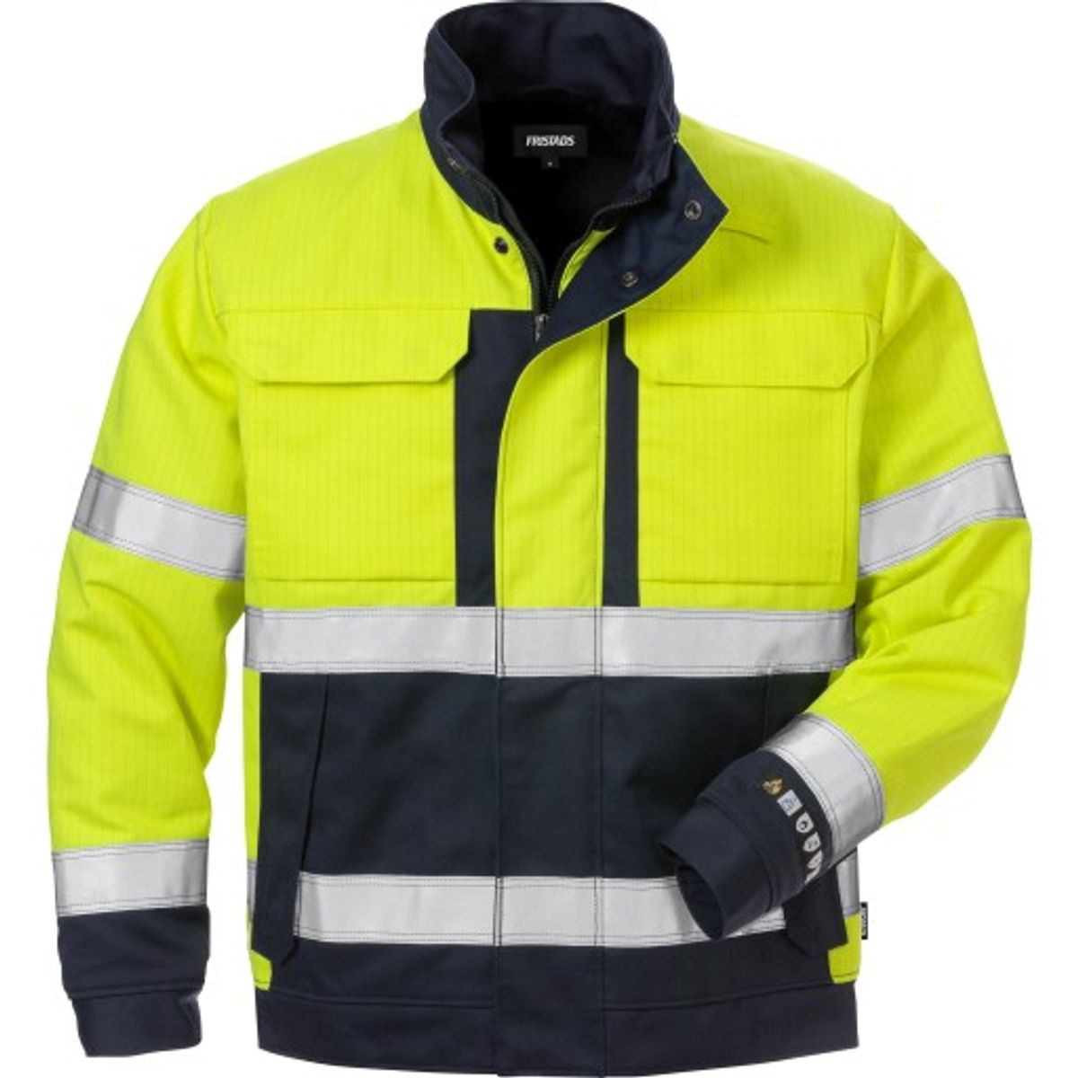 Kansas Flame vinterjakke 125944, High-Vis kl.3 gul/marine, 4XL