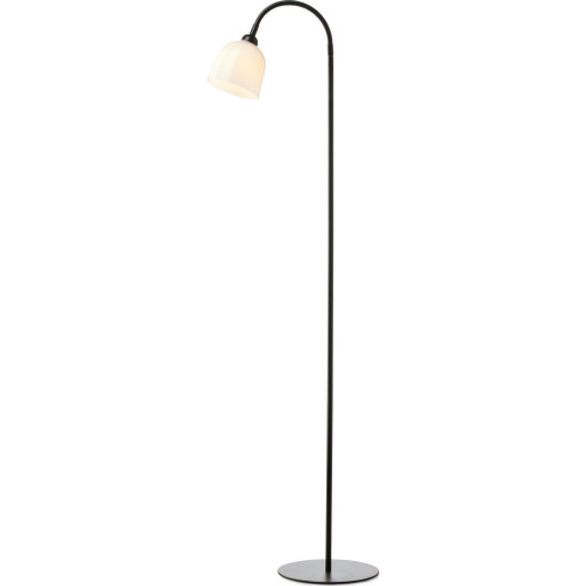 Halo Design Glow gulvlampe, opal/sort, 1-arm