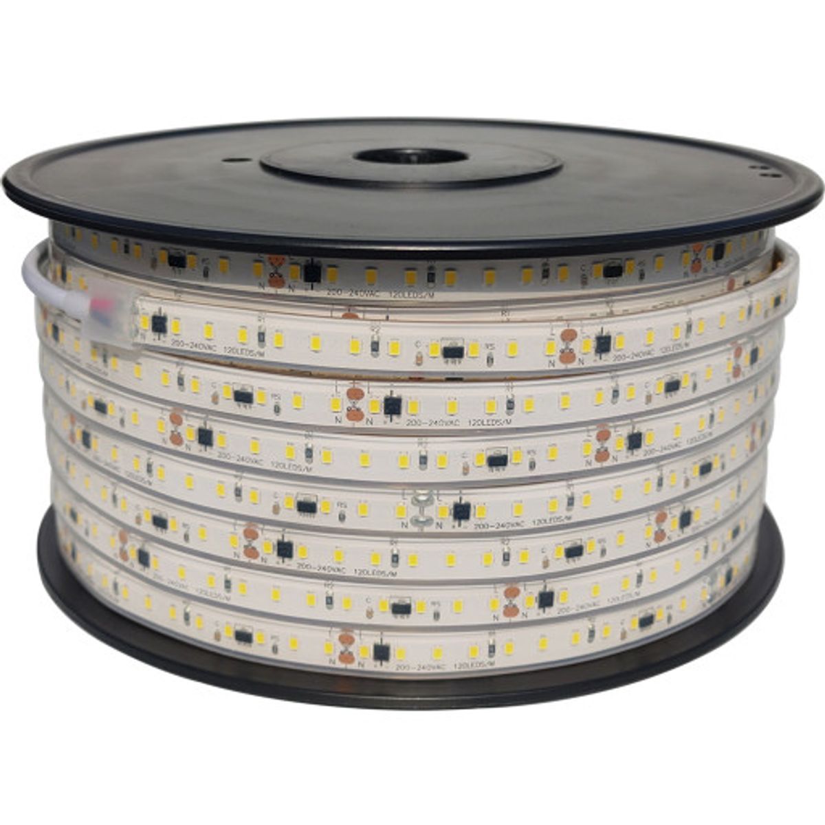 LED Strip 230V 5m 5W 3000K RA90 475 lumen IP66 10cm klip dæmpbar