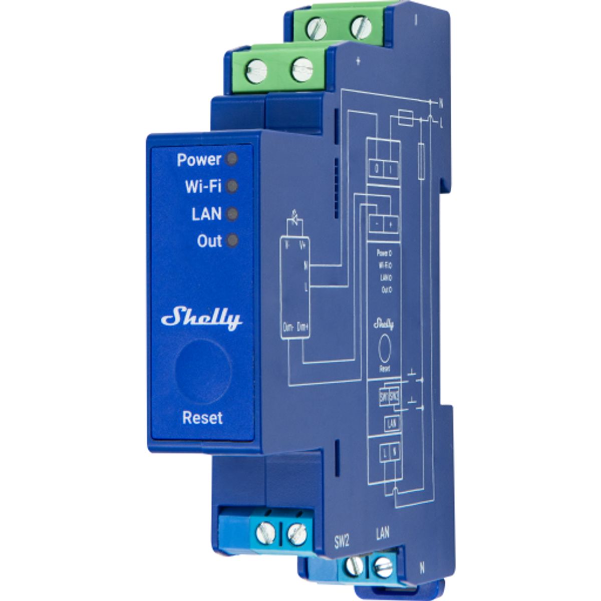 Shelly Pro Dimmer 0/1-10V PM - 0/1-10V styring