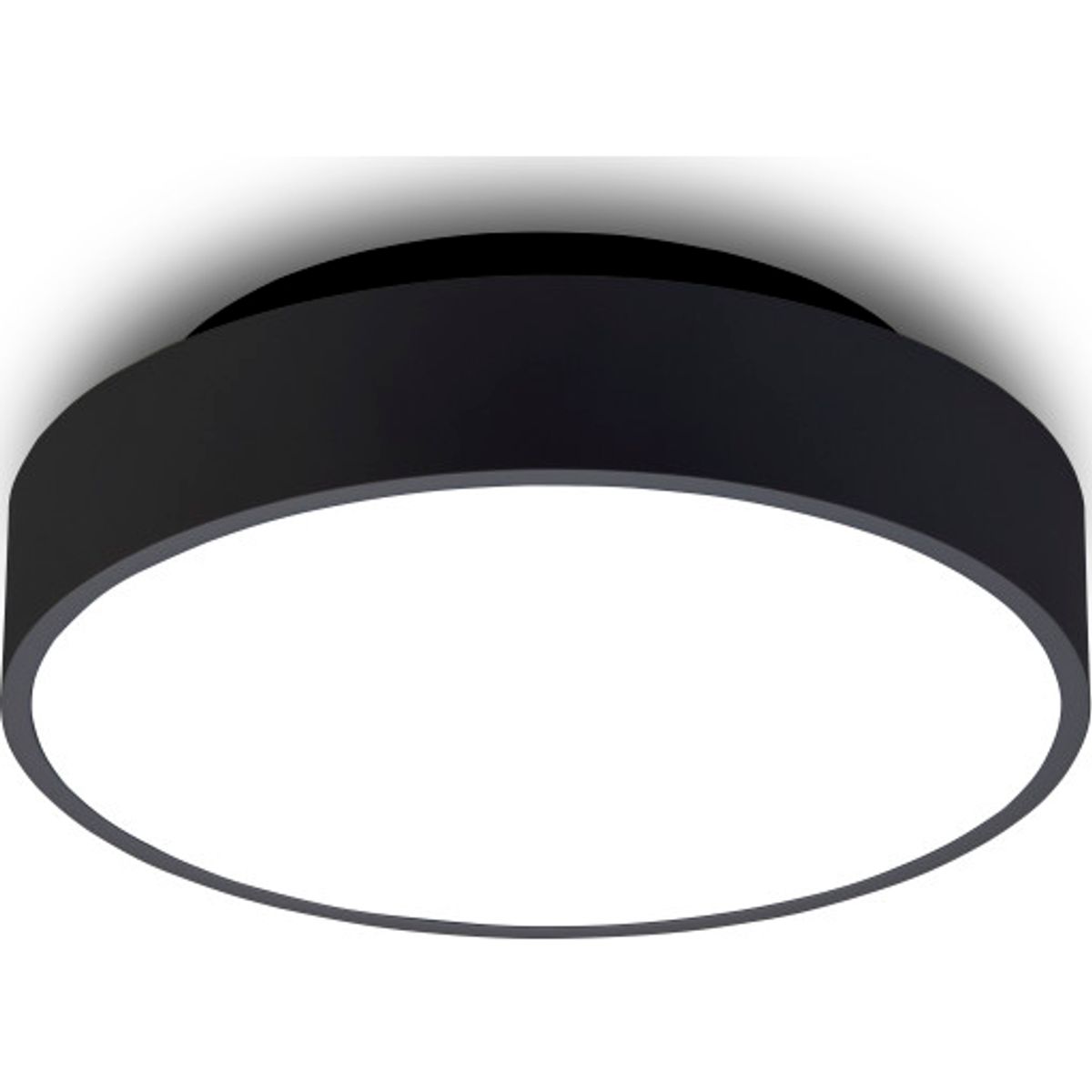 Antidark Luna C260 plafond, Ø26 cm, sort