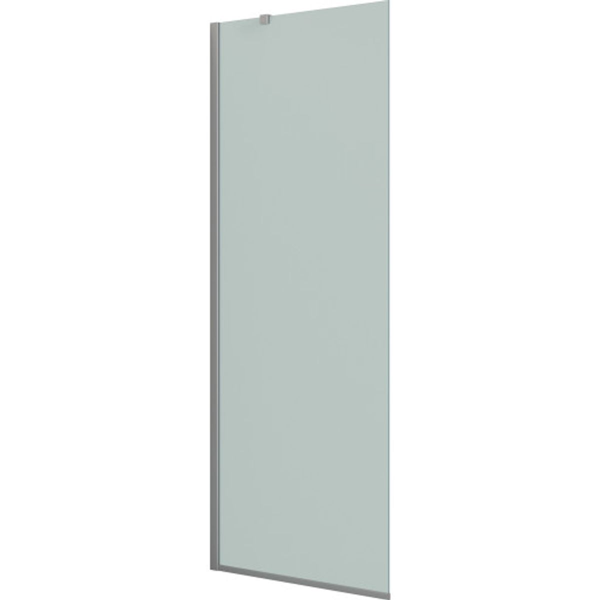 Dansani Match brusevæg, 87 cm, frostet glas, satin profil