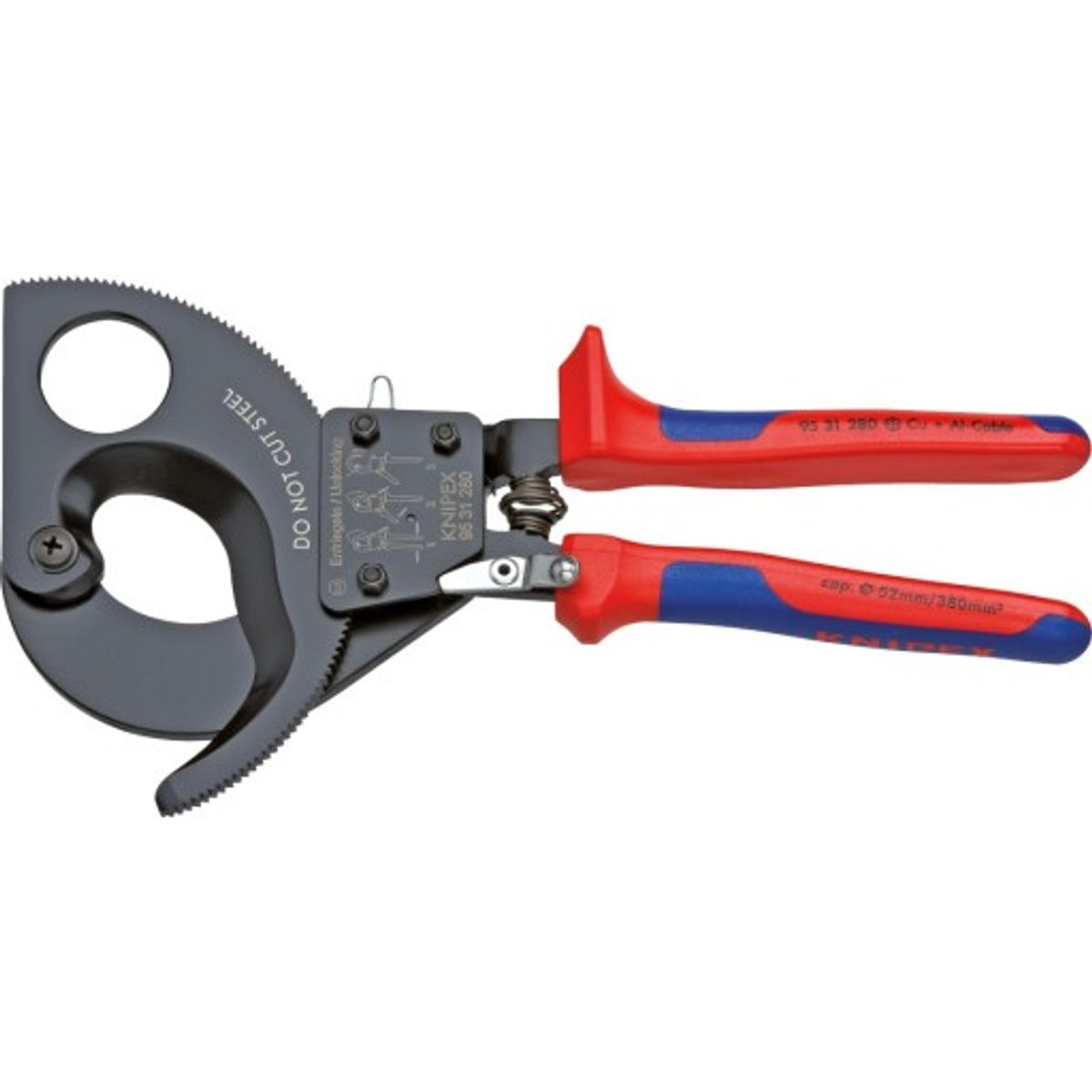 Knipex kabelsaks 280 mm - til Ø52 mm. kabler