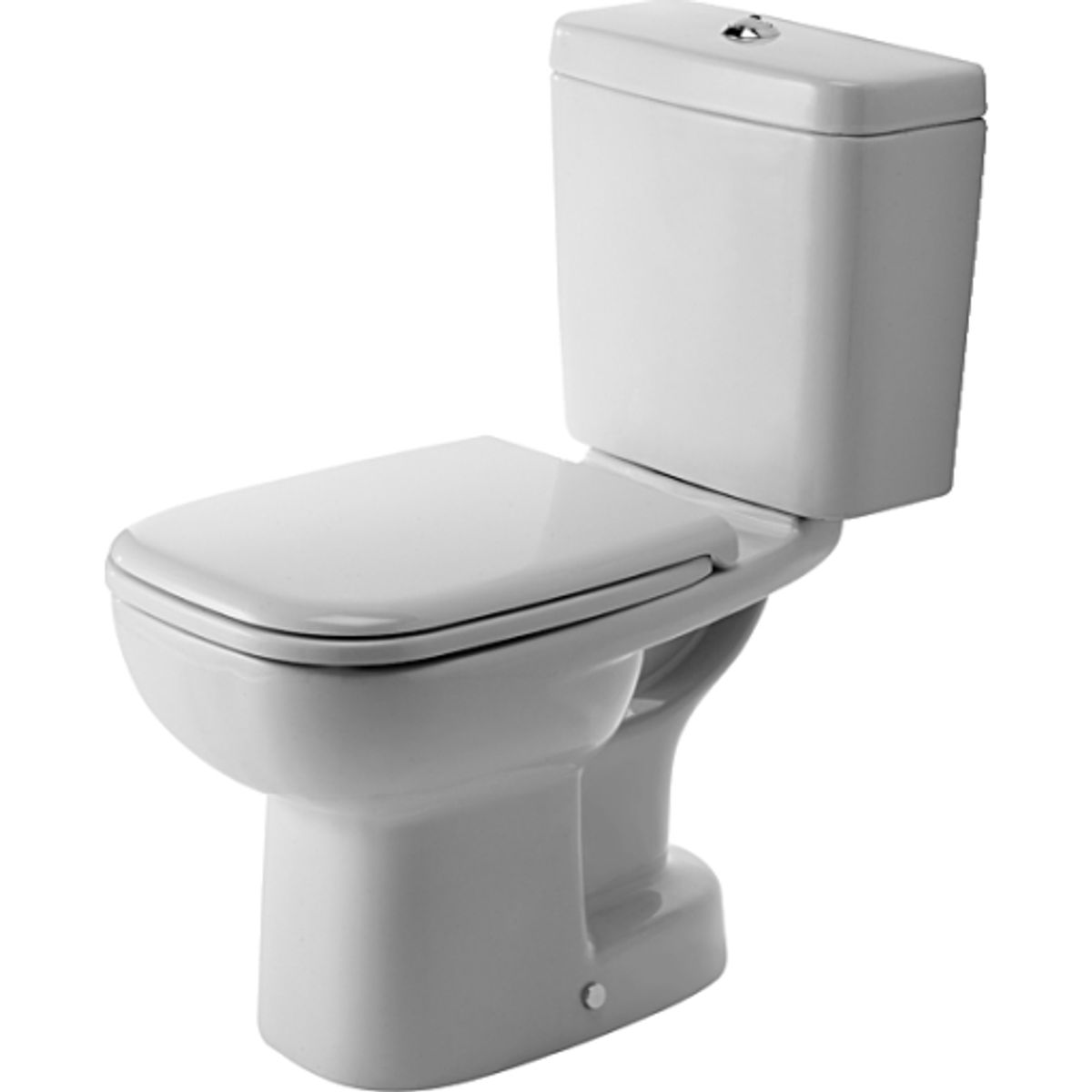 Duravit D-code toilet underdel med S-lås, hvid